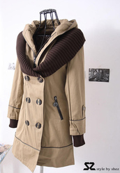 Новое коттоновое пальто на миниатюрную девушку или подростка