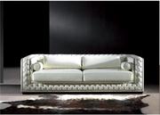 Белый кожаный диван Версаль