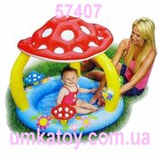 Детский бассейн с навесом Грибок Интекс 57407 (Intex)