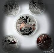 Продам набор монет к евро- 2012 нейзильбер