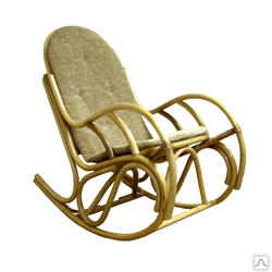 Кресло-качалка Бриз с подушкой Плетеная мебель из ротанга