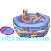 Пятиугольный детский надувной бассейн 56493 Intex Океанские рифы 