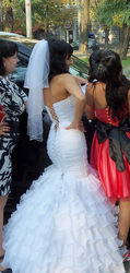 свадебное платье со шлейфом на липучке
