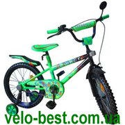 Аист салатовый - 16 дюймовый двухколесный детский велосипед