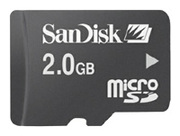 Карта памяти SanDisk mikro SD 2 ГБ.