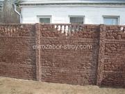 Еврозаборы бетонные Днепропетровск жби забор из профнастила забор для 