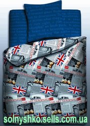Продаем постельное белье полуторное Britain ТМ Unison Teens