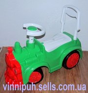 Продаем детскую каталку - толокар  Паровозик 761 Орион (зеленый,  красн