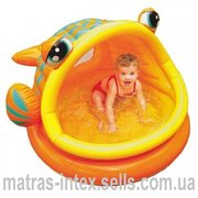 Продам детский надувной бассейн Intex 57109 Рыбка с навесом