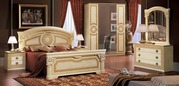 Экономичная итальянская спальня AIDA выполнена в мягких тонах цвета сл