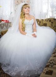 Сказочно красивое  свадебное платье