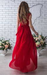 Шикарное красное платье 