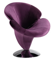 Кресло Орхидея,  ткань фиолетового цвета